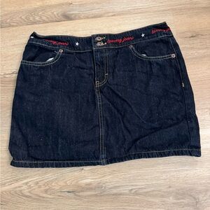 Tommy Hilfiger Blue and Gold Mini Skirt Casual